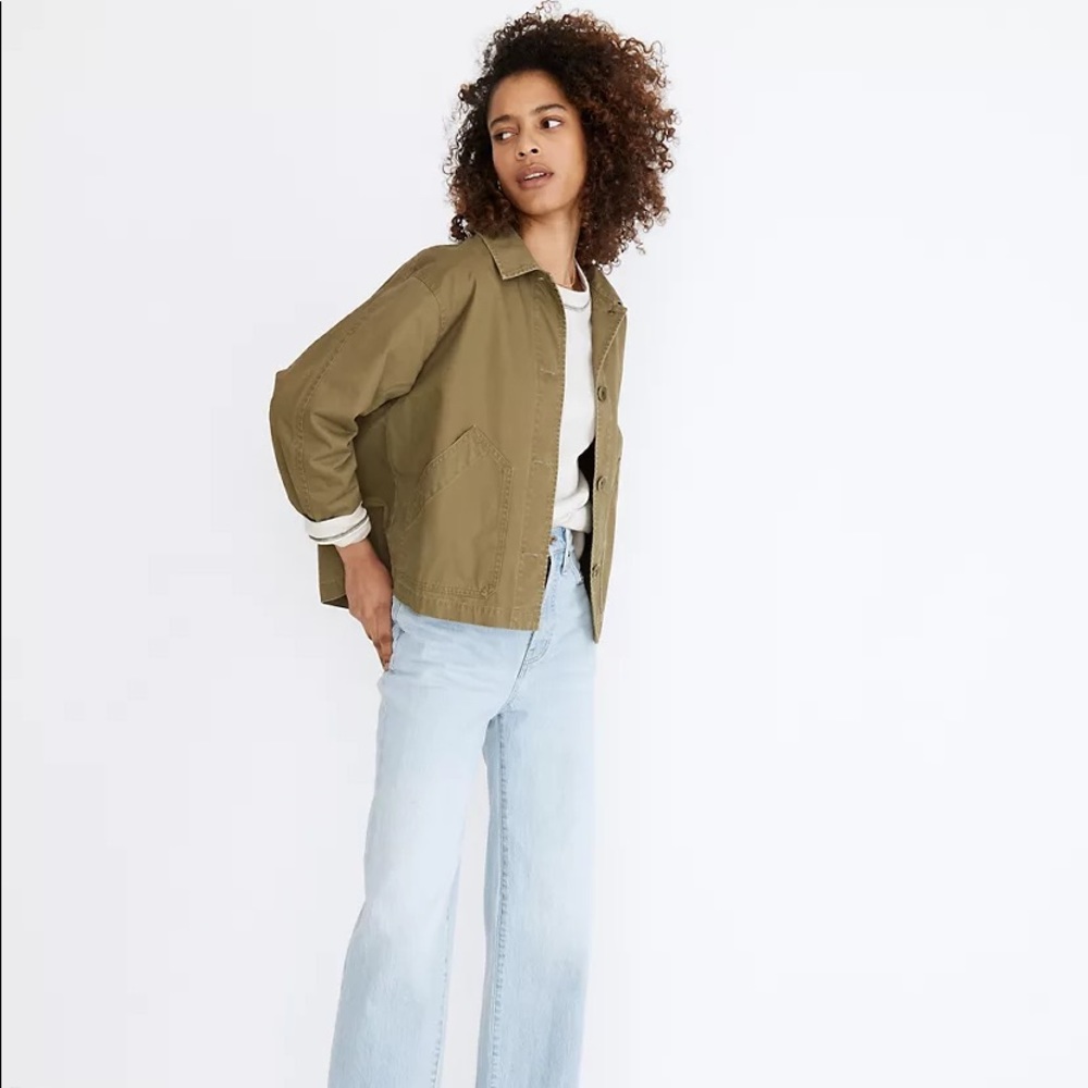 NEW Madewell Baylow Cropped Chore Jacket - NWT